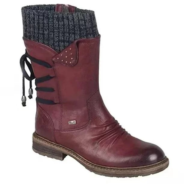 Amelia - Bottes imperméables mi-mollet avec fermeture éclair