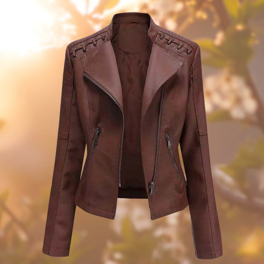 VERONICA™ | Veste en cuir femme