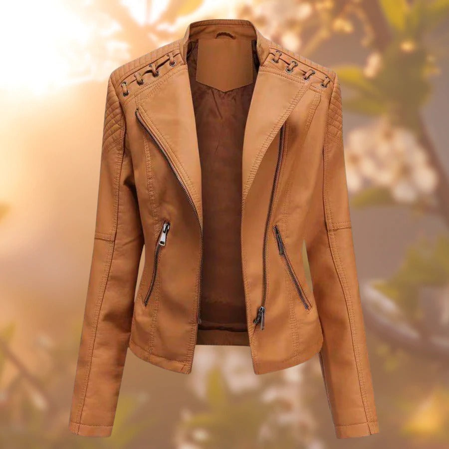 VERONICA™ | Veste en cuir femme