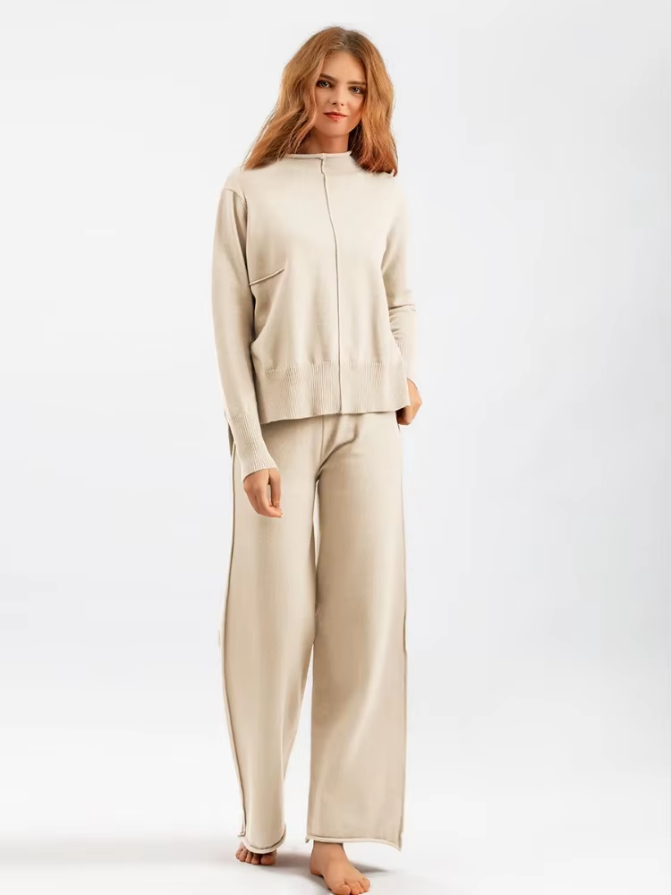 Nives™ - Pull et Pantalon Oversize en Maille, Épais et Confortable