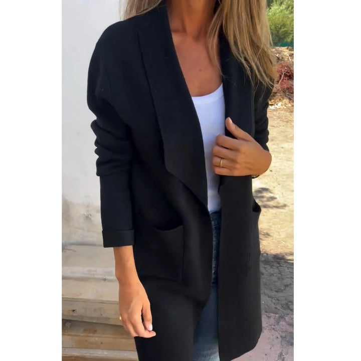 Annalena™ – Blazer Cardigan Élégant et Décontracté